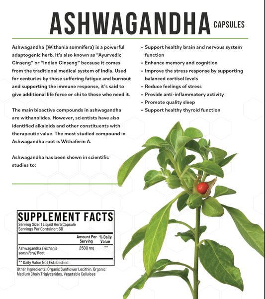 Ashwagandha Liquid Capsules
