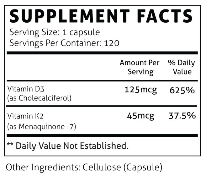Vitamin D3 & K2
